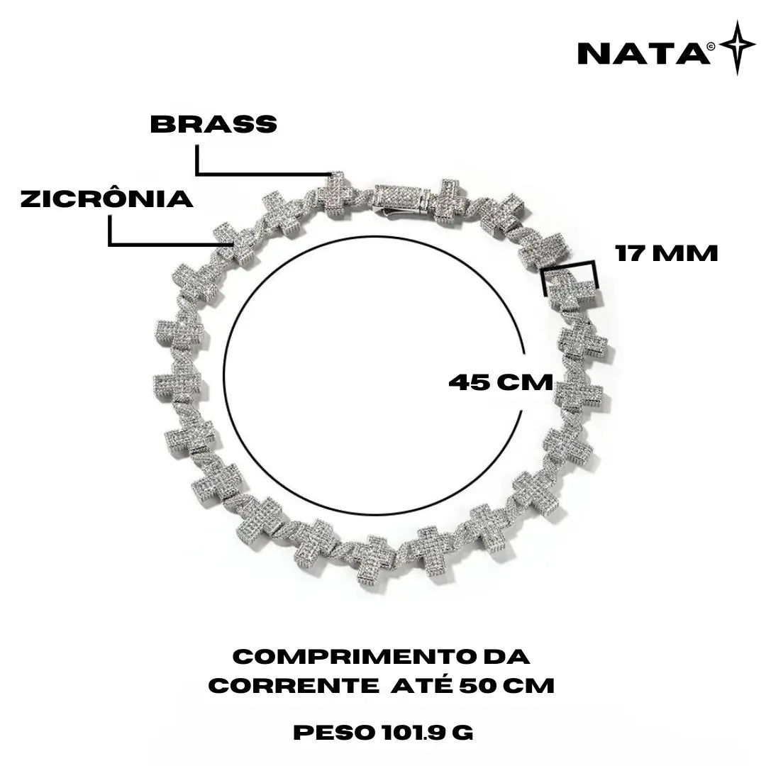 Corrente Cubana Cruz Cravejada - NATA