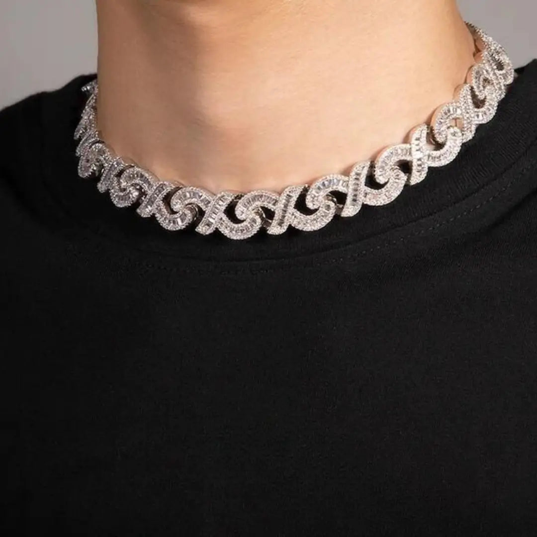 Corrente Riviera Infinito Cravejado - NATA