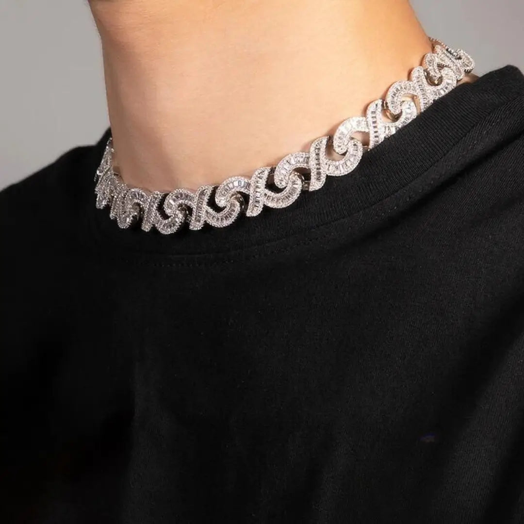 Corrente Riviera Infinito Cravejado - NATA