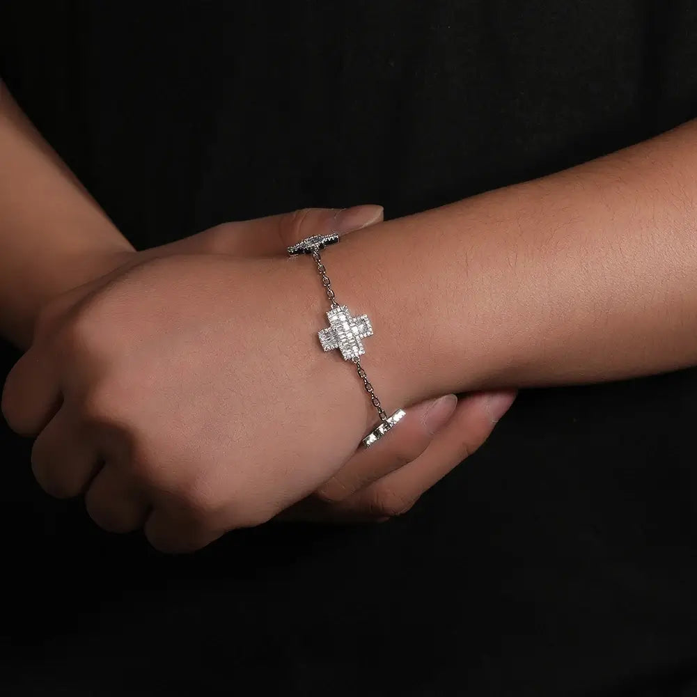 Pulseira Cruz Cravejada - NATA