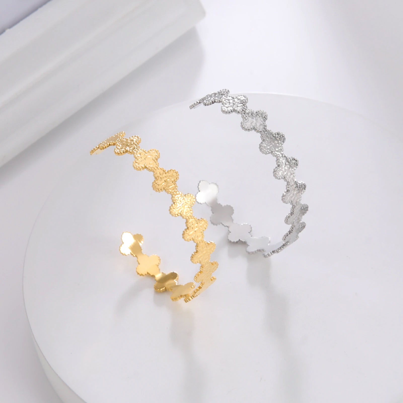 Pulseira Trevo de 4 Folhas - Aço Inoxidável - NATA