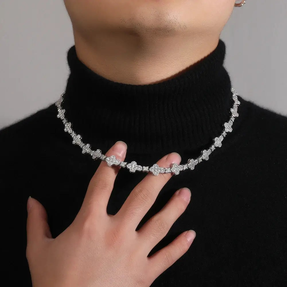 Conjunto Corrente Riviera Cruz Prong + Pulseira - NATA