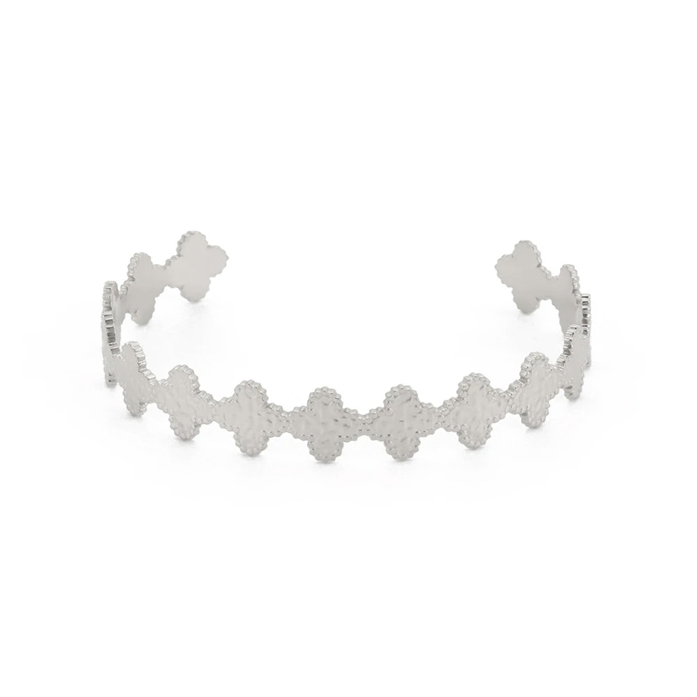 Pulseira Trevo de 4 Folhas - Aço Inoxidável - NATA