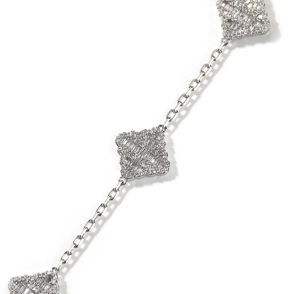 Pulseira Trevo de 4 Folhas Cravejado - NATA