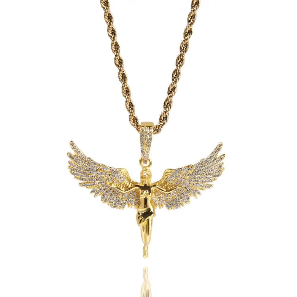 Pingente Asas de Anjo + Corrente - NATA