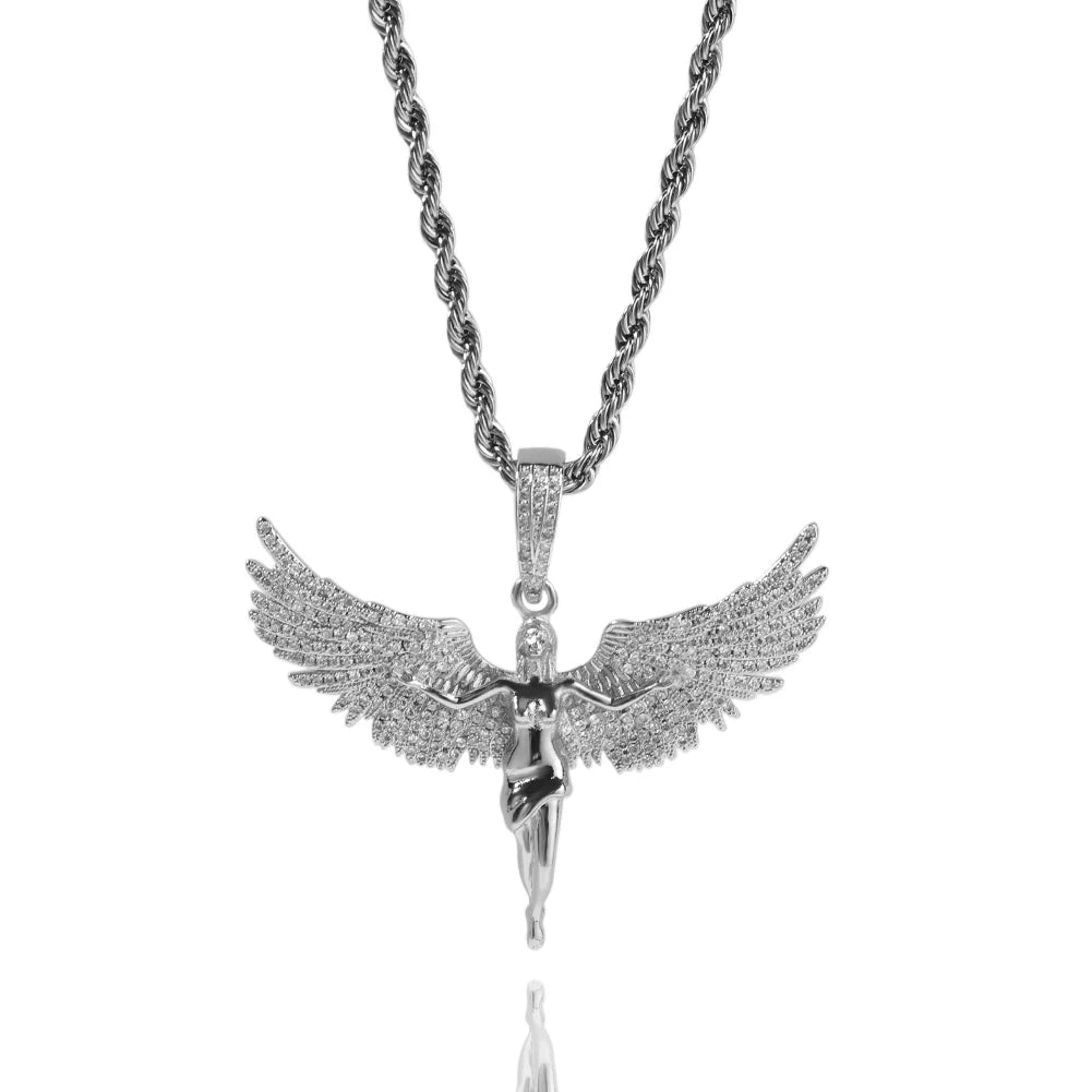 Pingente Asas de Anjo + Corrente - NATA