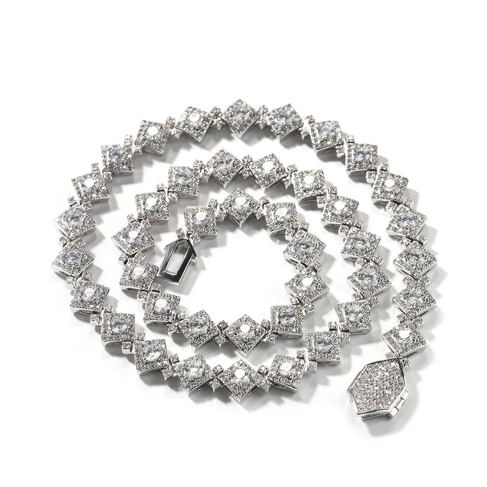 Corrente Riviera Losango Cravejado - NATA