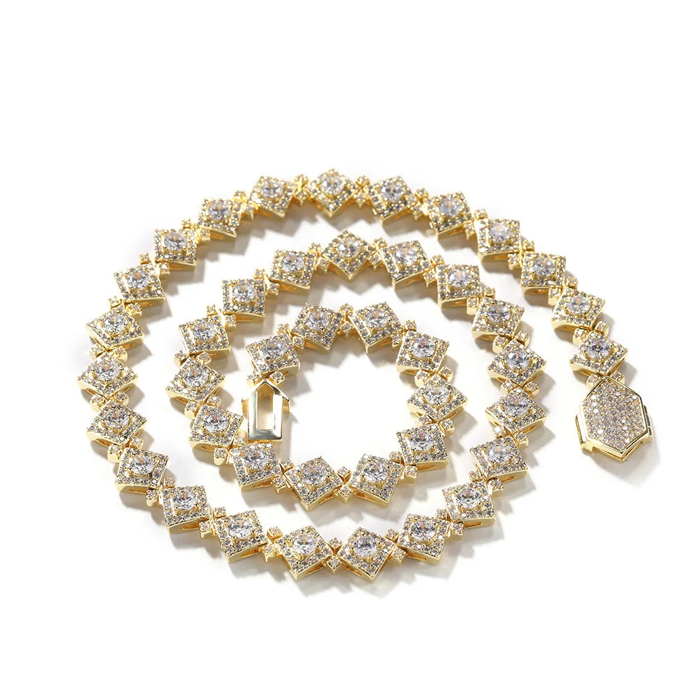 Corrente Riviera Losango Cravejado - NATA