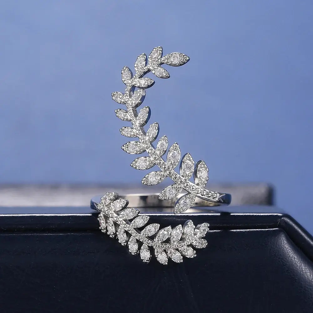 Anel Folhas de Zicrônia Regulável - NATA