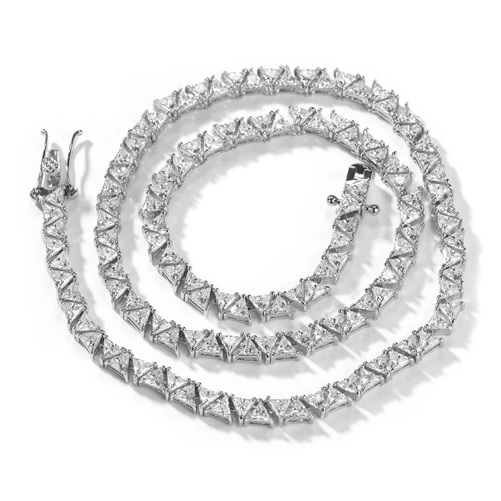 Corrente Riviera Triangular Cravejada - NATA