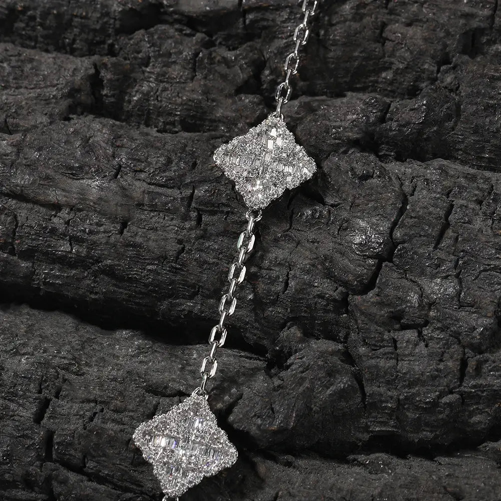 Pulseira Trevo de 4 Folhas Cravejado - NATA